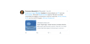 Twitter, Iranian attackers steal credentials