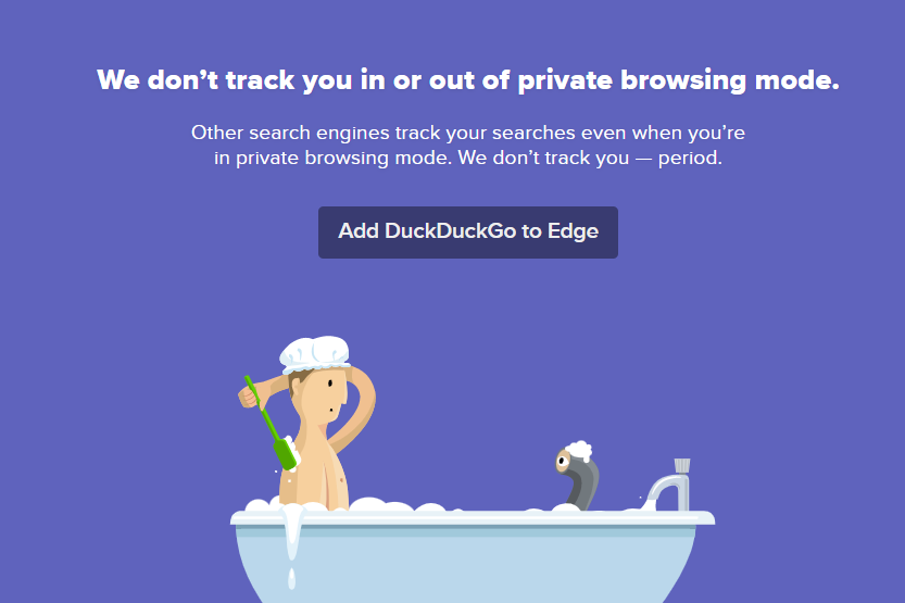 DuckDuckGo Home page intro graphic