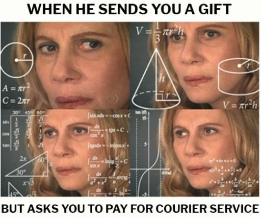 gift scammer meme