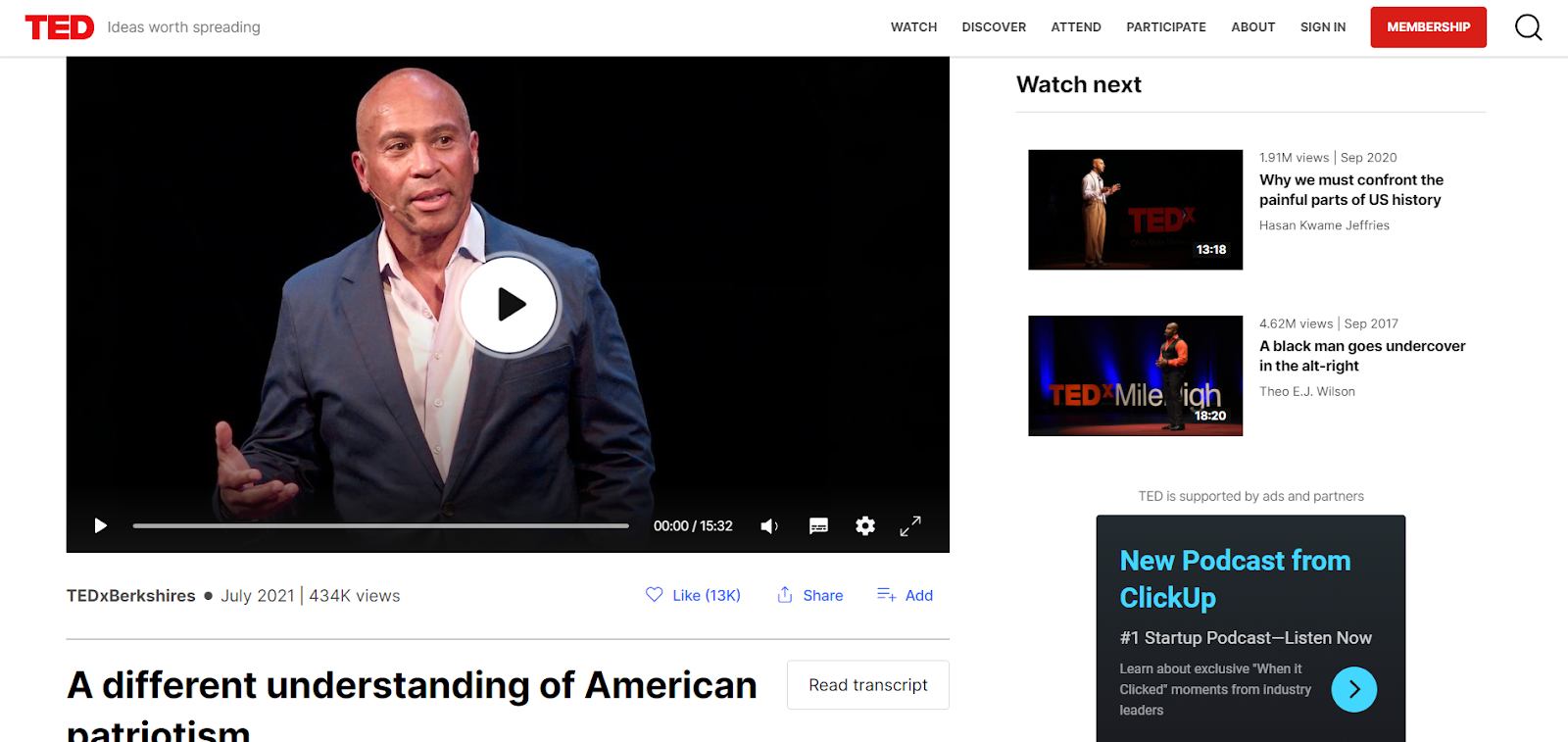A different understanding of American patriotism on TED.com